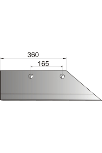 Obrázok pre Pluhové ostří levé 360 mm na pluh Eberhardt AgropaGroup