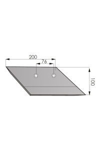 Obrázok pre Křídlo radlice levé 200 x 100 mm pro bramborový kombajn Grimme AgropaGroup