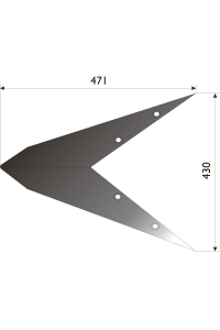 Obrázok pre Naorávací radlice 471 x 430 mm na vyorávač brambor Pearson AgropaGroup