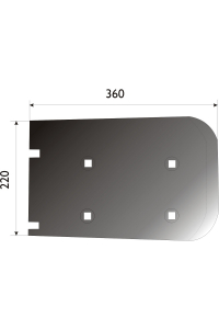 Obrázok pre Radlice separátoru pravá 360 x 220 mm pro bramborový kombajn Grimme AgropaGroup