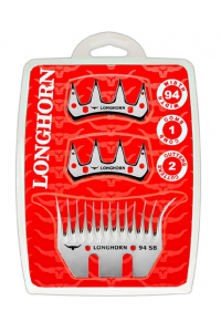 Obrázok pre Farmářská sada širokých nožů Longhorn SB 35/94 mm na stříhání ovcí 1 spodní + 2 horní nože