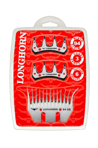 Obrázok pre Farmářská sada širokých nožů Longhorn SB 35/94 mm na stříhání ovcí 3 spodní + 6 horních