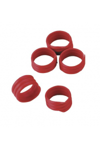 Obrázok pre Spirálové kroužky na husy a krůty 18 mm červený 20 ks