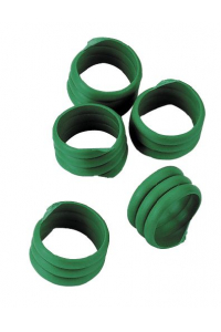 Obrázok pre Spirálové kroužky na kachny a krůty, 22 mm zelené 20 ks