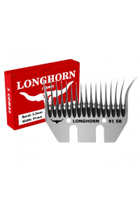 Obrázok pre Spodní nůž Longhorn Mohair SB 3,5/91 mm krátký úkos na stříhání mohérových koz 17 zubů