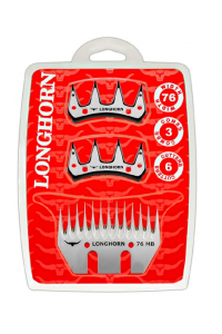 Obrázok pre Farmářská sada nožů Longhorn Standard MB 5/76 na stříhání ovcí 3 spodní + 6 horních nožů