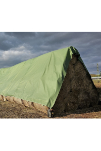 Obrázok pre Ochranná netkaná plachta na balíky slámy, sena a obilí Green Netex 10,4 x 12,5 m