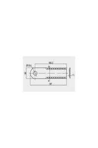 Obrázok pre H212698 Nůž do drtiče slámy na kombajn John Deere  ozubený 50x4,65x187 díra 19,4 mm A009H
