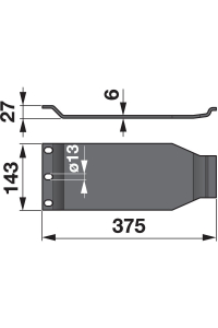 Obrázok pre 938966.0 Plaz na diskové sekačky Claas 375 x 143 mm Frank