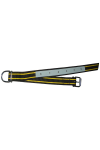 Obrázok pre Obojek pro skot, krávy černo žlutý trevira zesílený kůží 1300 x 40 mm D-kroužek