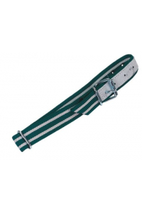 Obrázok pre Obojek pro skot, krávy zeleno bílý trevira zesílený kůží 1300 x 40 mm D-kroužek