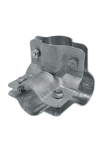 Obrázok pre Stájová trubková rohová spona dvoudílná se 4 šrouby průměr A 34 mm B 34 mm