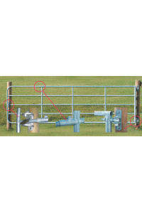 Obrázok pre Panelová pastevní brána délkově nastavitelná 4 až 5 m výška 110 cm pro elektrický ohradník