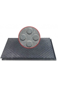 Obrázok pre Kvalitné stajňová záťažová plastová rohož plná 120 cm x 80 cm x 4,3 cm pre kone a dobytok