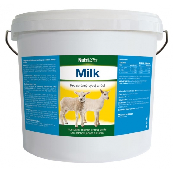 Obrázok pre Nutrimix MILK 5 kg sušené mlieko pre jahňatá, kozľatá, teľatá od druhého týždňa po pôrode