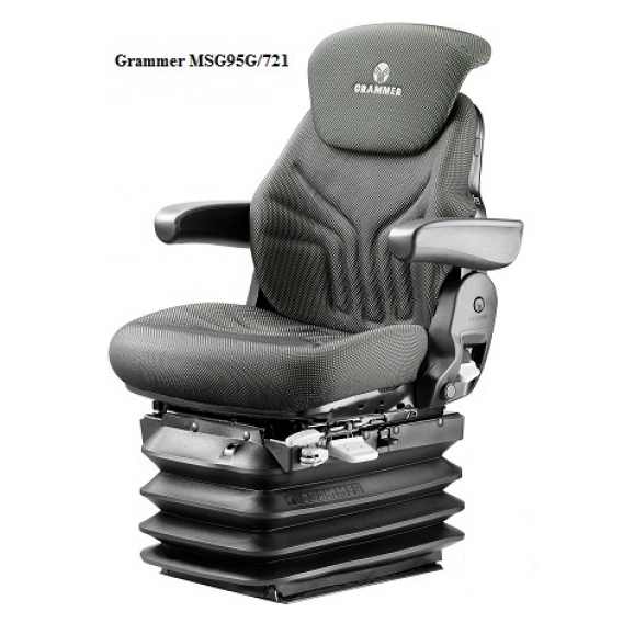 Obrázok pre Traktorová sedačka Grammer Maximo Comfort MSG 95G / 721 vzduchovo odpružená čierna látka
