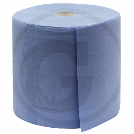 Obrázok pre Papierový uterák Granit 1000 útržkov 340 x 350 mm 3-vrstvový modrý, utírací papierová rola