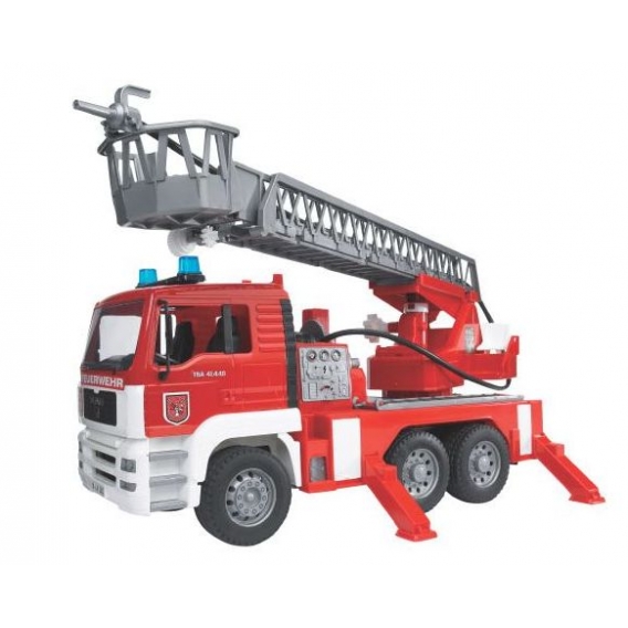 Obrázok pre Bruder - požiarne auto MAN s rebríkom vrátane svetelného a zvukového modulu