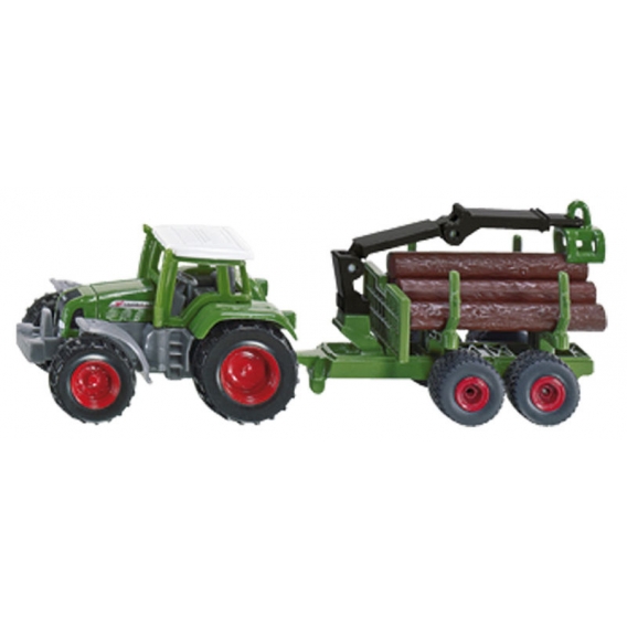 Obrázok pre Siku - traktor Fendt s lesníckym prívesom 1:87