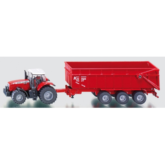 Obrázok pre Siku - traktor Massey Ferguson s návesom 1:87