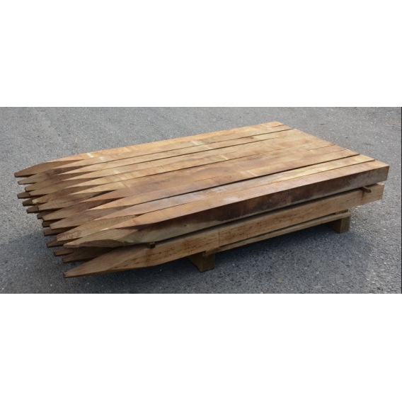 Obrázok pre Drevený kôl hranatý dubový 150 cm 100 x 100 mm na ohradu