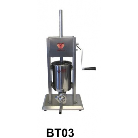 Obrázok pre Vertikálne plnička klobás Beeketal BT03 na 3 ls 5 nerezovými nadstavcami
