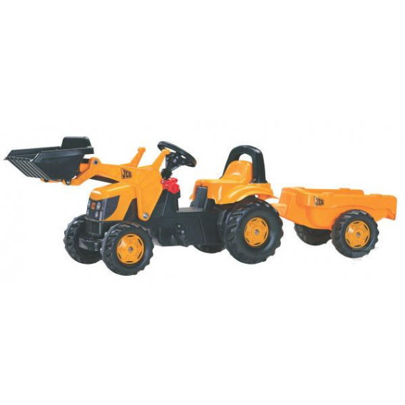 Obrázok pre Rolly Toys - šlapací traktor JCB s přívěsem a čelním nakladačem Rolly Kid
