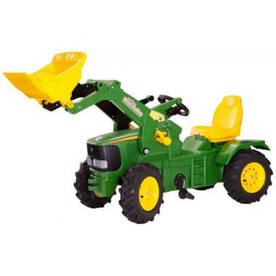 Obrázok pre Rolly Toys - šlapací traktor John Deere 6210 R s nakladačem a pneumatikami plněnými vzduch