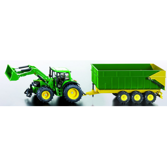 Obrázok pre Siku - traktor John Deere s čelním nakladačem a návěsem 1:87