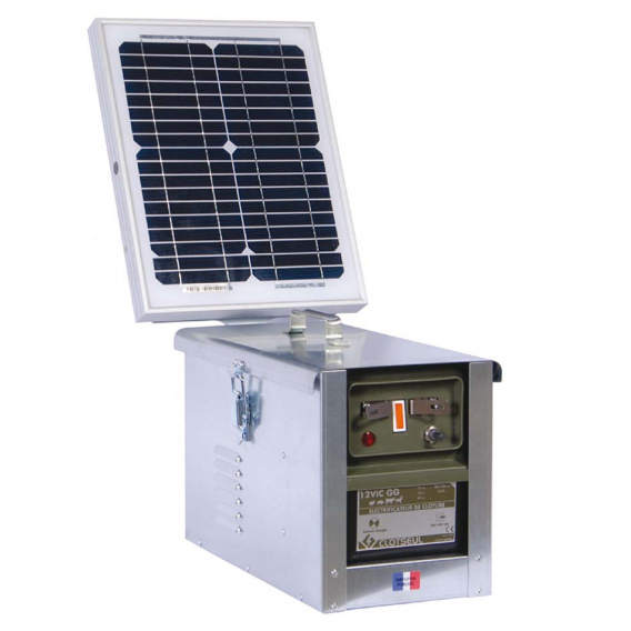 Obrázok pre CLOTSEUL VIC 12 GG bateriový zdroj napětí pro elektrický ohradník se solárem 10 W, 3,55J