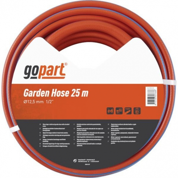 Obrázok pre Zahradní hadice na vodu GOPART 1/2" 25 m oranžová pro hobby a poloprofesionální použití