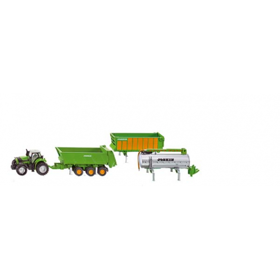 Obrázok pre Siku - traktor Deutz Agrotron X720 se sadou návěsu Joskin 1:87