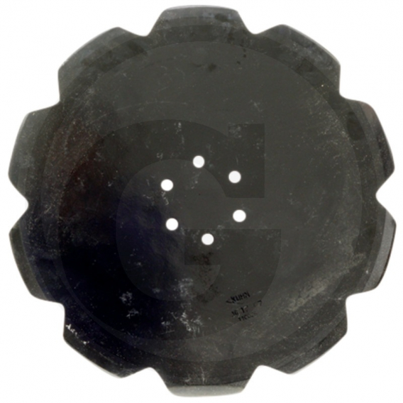 Obrázok pre Kotoučové krojidlo na pluh Kuhn, Huard zubaté 10 zubů 500 x 5 mm 6 děr Granit