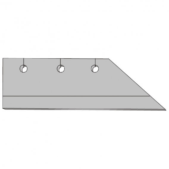 Obrázok pre Pluhové ostří levé na roudnický pluh Agronom Ross Roudnice horní délka 370 mm AgropaGroup