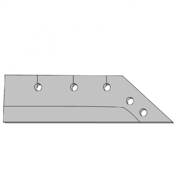 Obrázok pre Pluhové ostří pro dláto na pluh Fortschritt B201 horní délka 375 mm AgropaGroup