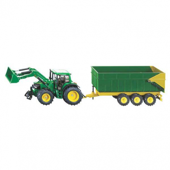 Obrázok pre Siku - traktor John Deere s čelním nakladačem a návěsem 1:87