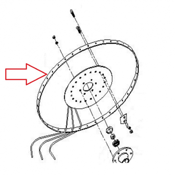 Obrázok pre Náhradní obruč na univerzální obraceč a shrnovač sena, píce Rozmital SP4-205