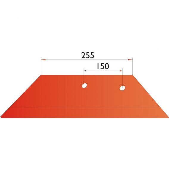 Obrázok pre Pluhové ostří levé 255 mm na pluh Massey Ferguson FK 16", Överum FK AgropaGroup