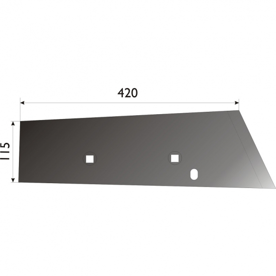 Obrázok pre Radlice odkameňovače pravá 420 x 115 mm pro bramborový kombajn Grimme AgropaGroup