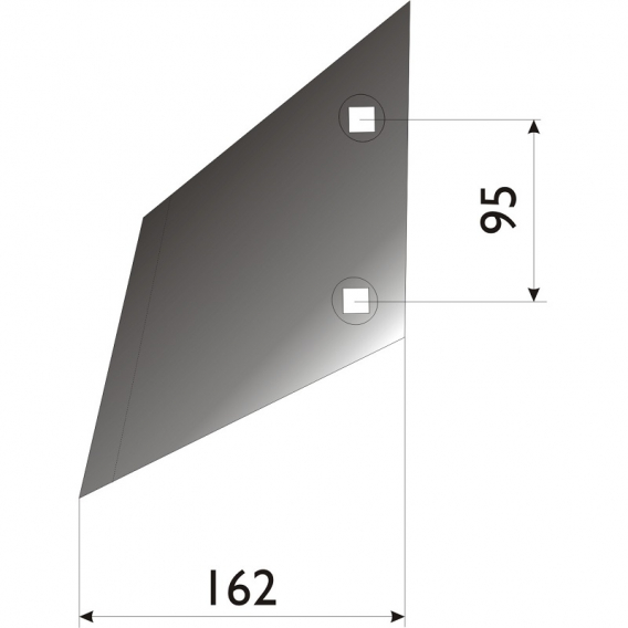 Obrázok pre Křídlo pravé 162 mm pro bramborový kombajn Grimme AgropaGroup