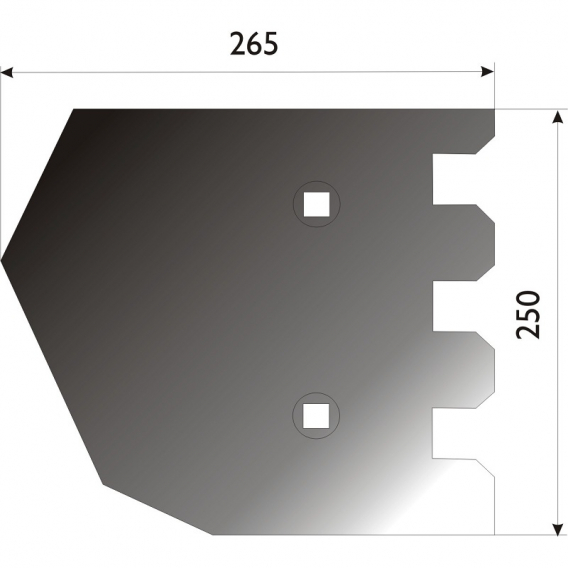 Obrázok pre Radlice vyorávače pravá 265 x 250 mm pro bramborový kombajn Grimme AgropaGroup