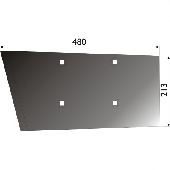 Obrázok pre Radlice levá 480 x 213 mm pro bramborový kombajn Grimme AgropaGroup