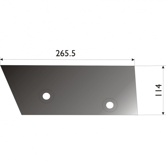 Obrázok pre Ostří separátoru CS150 pravé 265,5 x 114 mm pro bramborový kombajn Grimme AgropaGroup