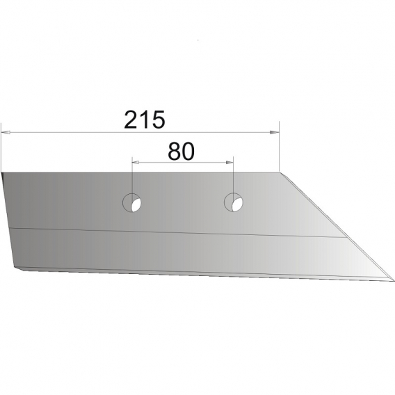Obrázok pre Ostří předradličky levé 215 mm na pluh Gregoire Besson AgropaGroup
