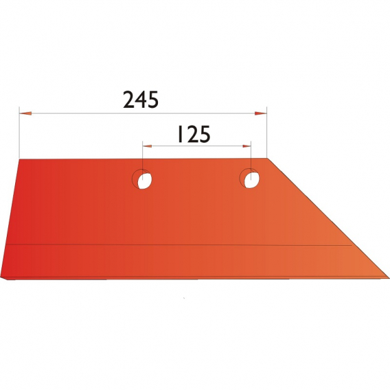 Obrázok pre Pluhové ostří levé 245 mm na pluh Niemeyer AgropaGroup