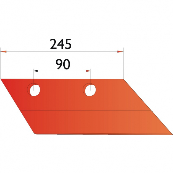 Obrázok pre Ostří předradličky levé 245 mm na pluh Niemeyer AgropaGroup