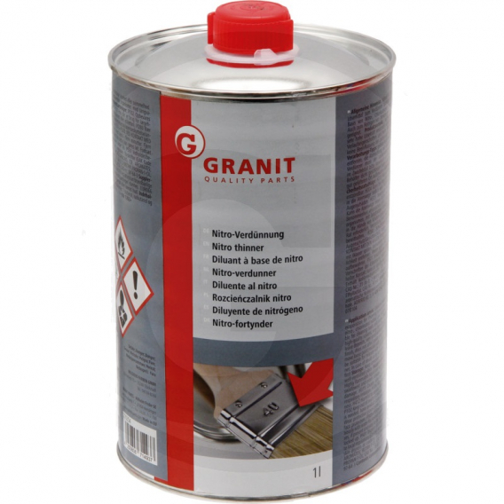Obrázok pre Nitroředidlo Granit na nitroceluzové barvy, laky, k čištění a odmašťování povrchů 6 l