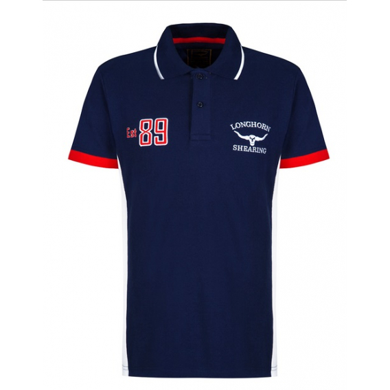 Obrázok pre Tričko Hereford Navy Polo Longhorn velikost M barva námořnická tmavě modrá