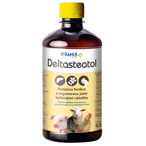 Obrázok pre DeltaSteatol 500 ml pro podporu funkce a regenerace jater drůbeže, skotu, prasat a ovcí