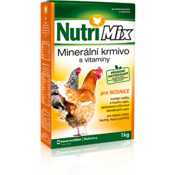Obrázok pre Nutrimix pro nosnice, vitamíny a minerály pro slepice, krůty, kachny, husy, perličky 1 kg